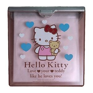 Vintage Hello Kitty CD Or DVD Holder Case 2004 Pink Sanrio